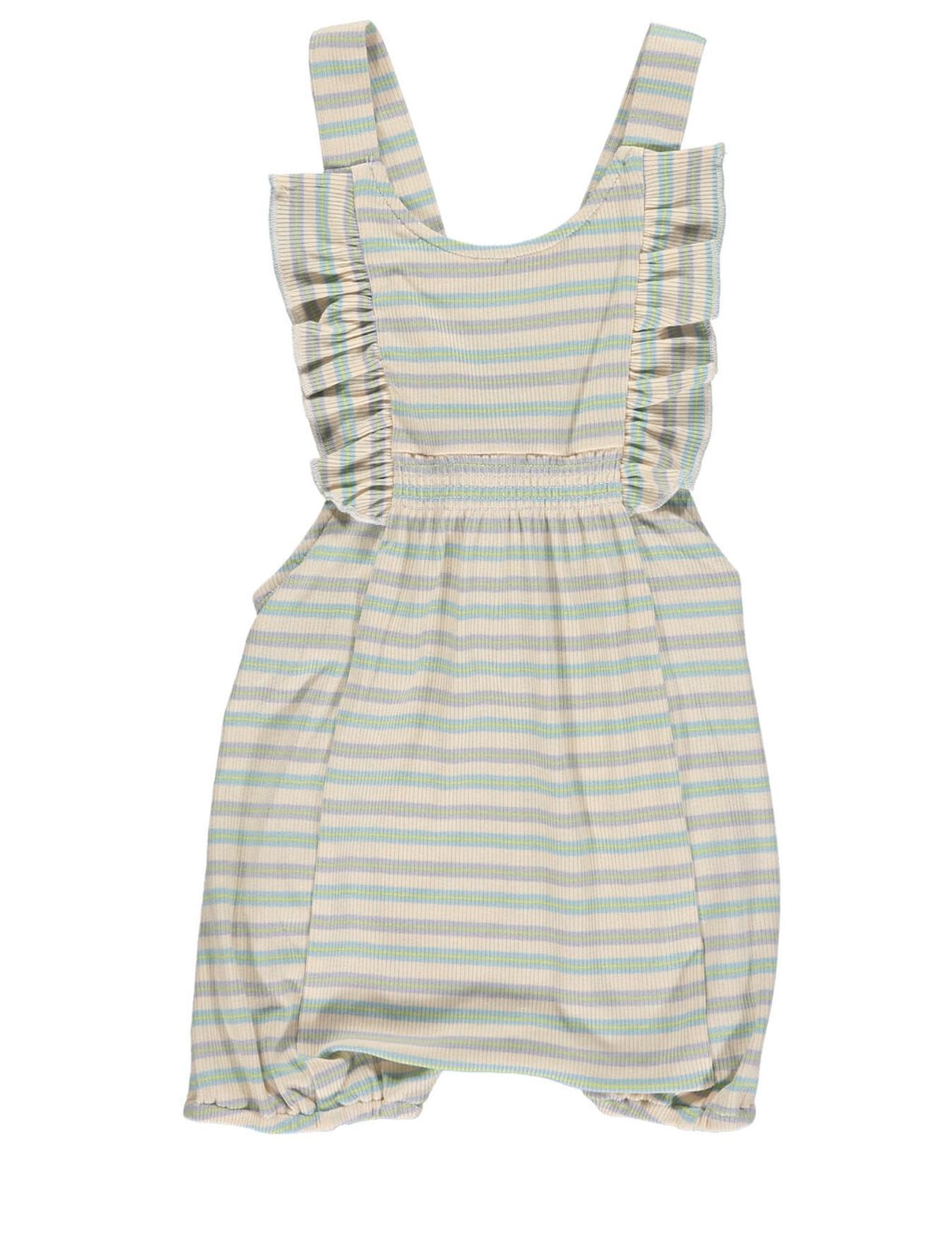 Kristen Shorty Romper Cream Multi Stripe