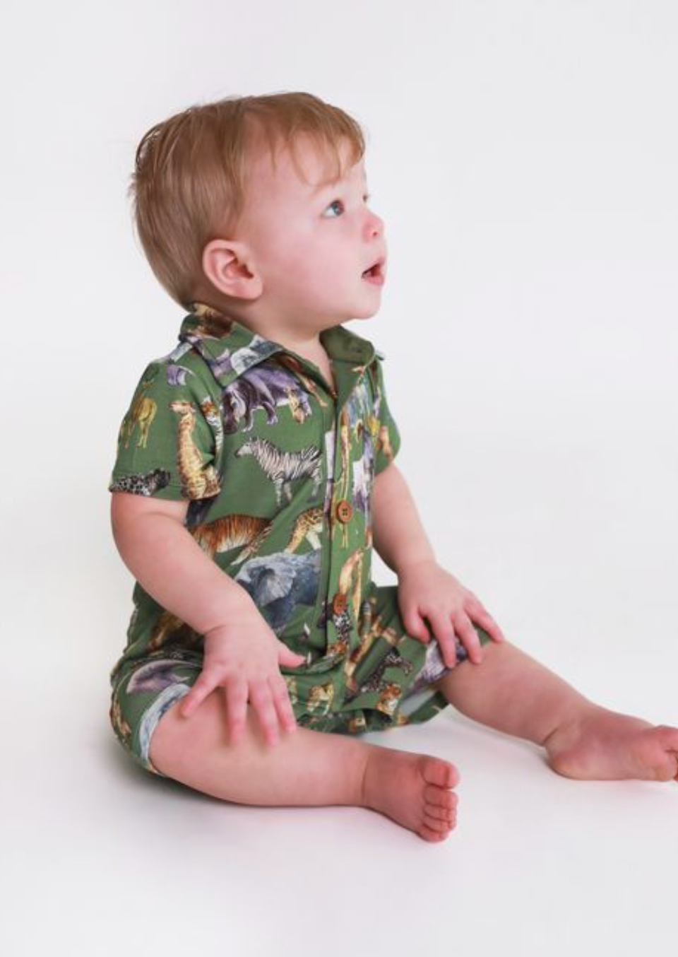 Posh Safari Henley Romper