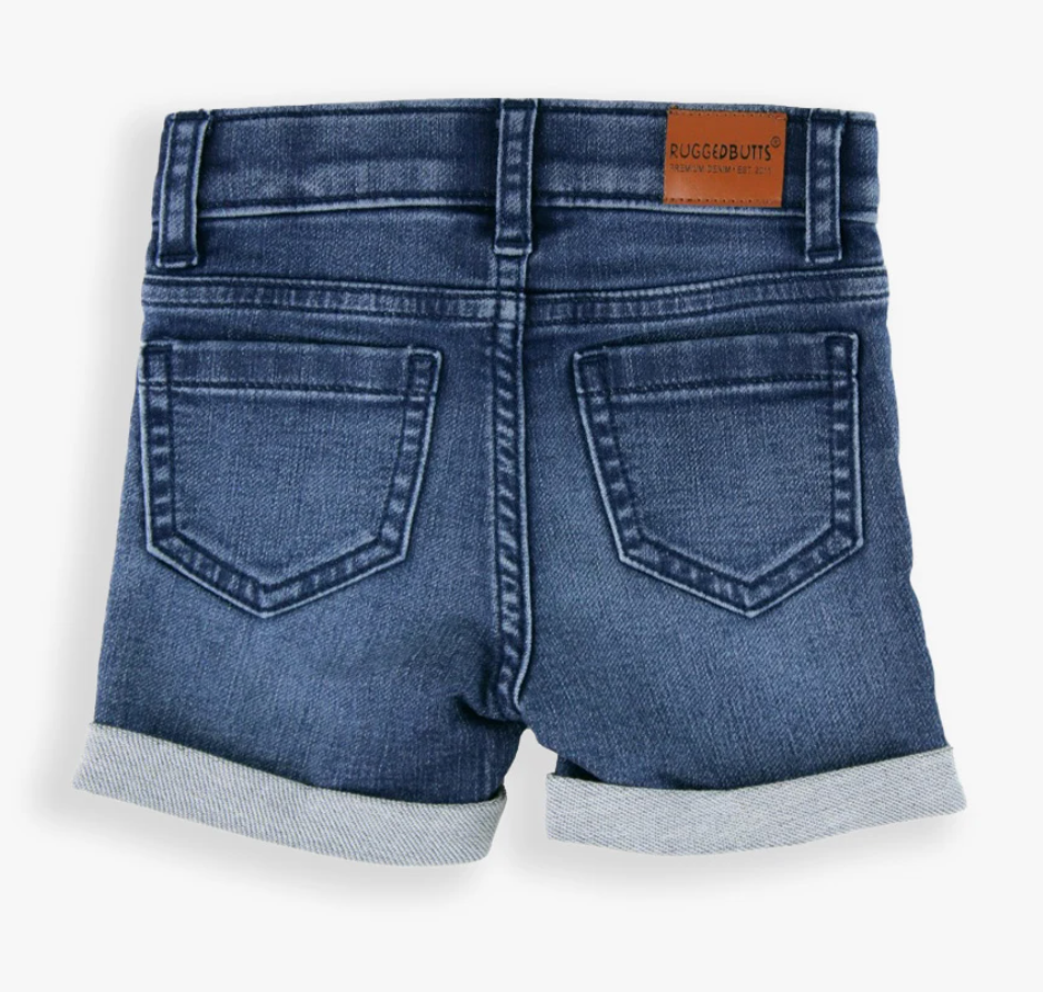 RB Boys Medium Wash Denim Shorts
