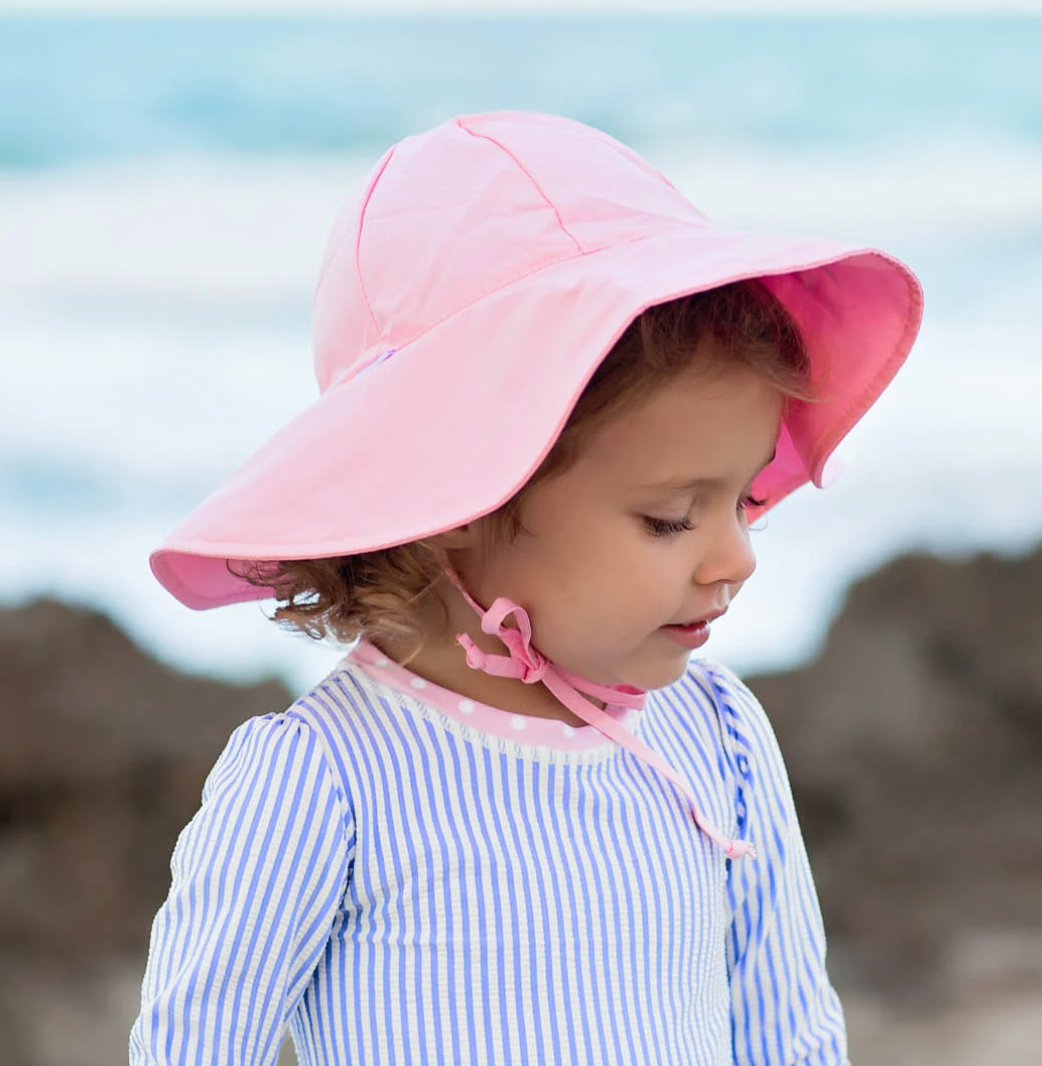 Pink Kids Sun Protective Hat