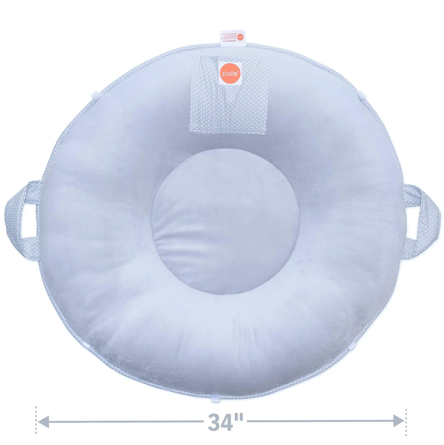 Serenity Light Gray Pello Pillow