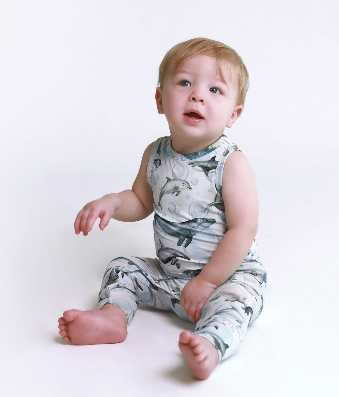 PP Sharkly Basic Racerback Romper