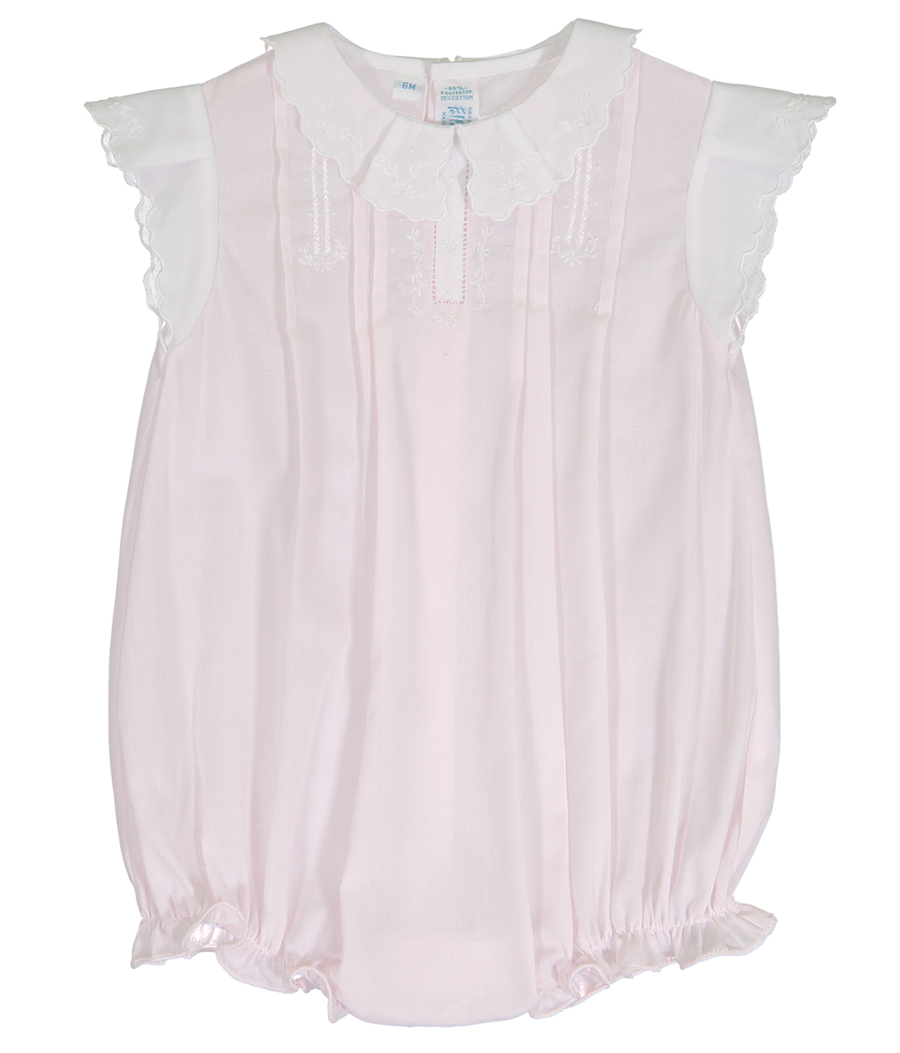 Feltman Brothers Vintage Fly Sleeve Romper Pink/White