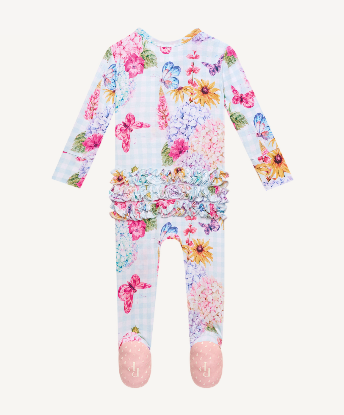 Posh Peanut Nicolette Footie Ruffled Zippered One Piece