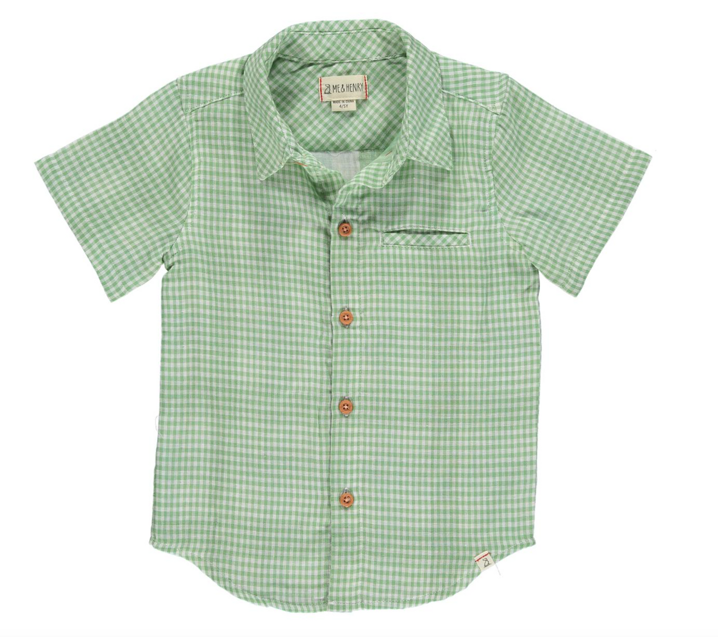 Newport Green Plaid Woven Shirt