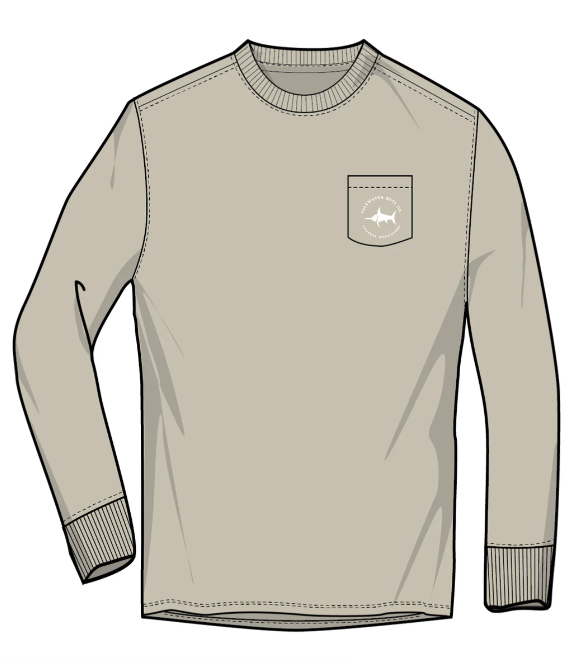 SWB Hunting Dog LS Graphic Tee