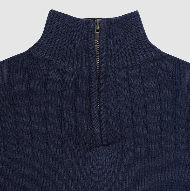 Aspen 1/4 Zip Sweater Navy