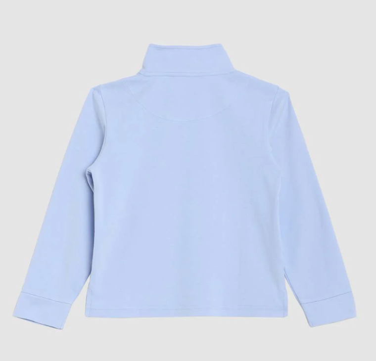 Astor 1/4 Zip Pullover Lt Blue
