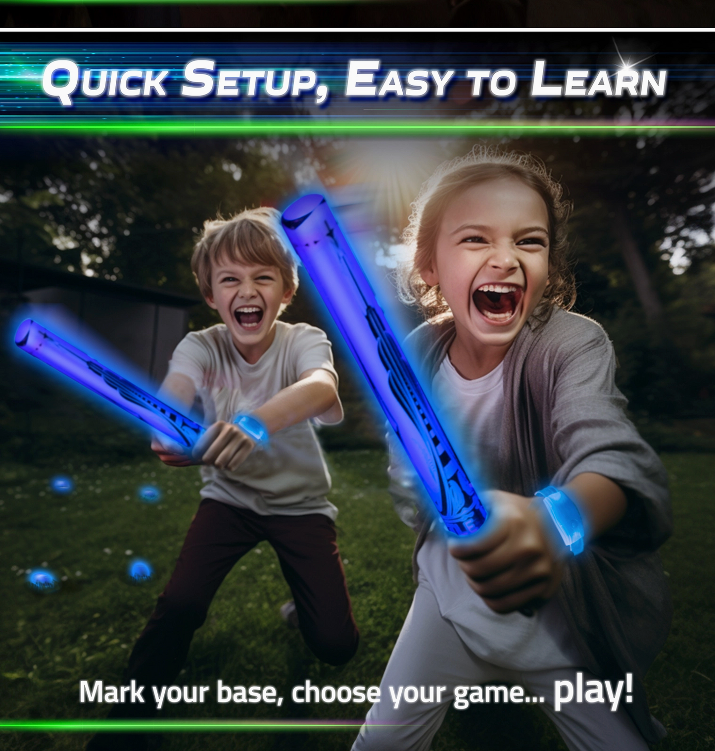 Glow Battle Family Pack: A Glow in the Dark Game