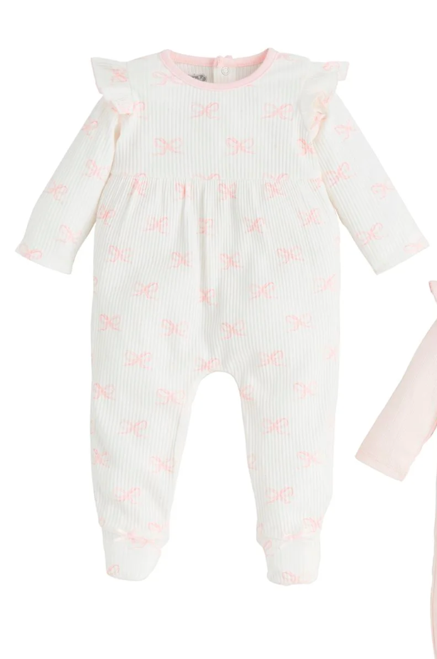 Pink Bow Print Sleeper