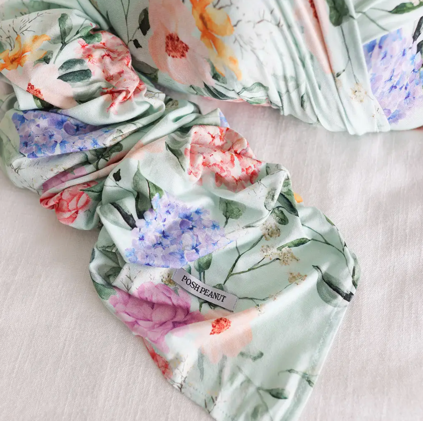 Posh Peanut Erin Swaddle & Headwrap Set