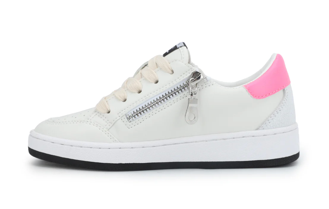 VH Kids Ariella White/Leopard Pink Pop Sneaker