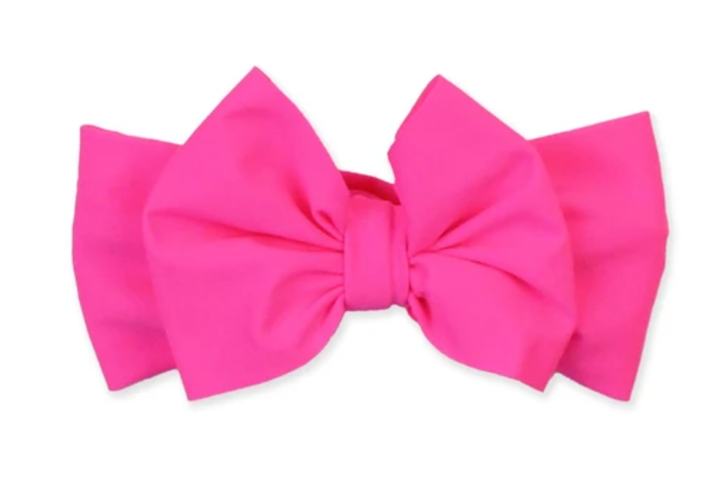 Neon Magenta Swim Bow Headband