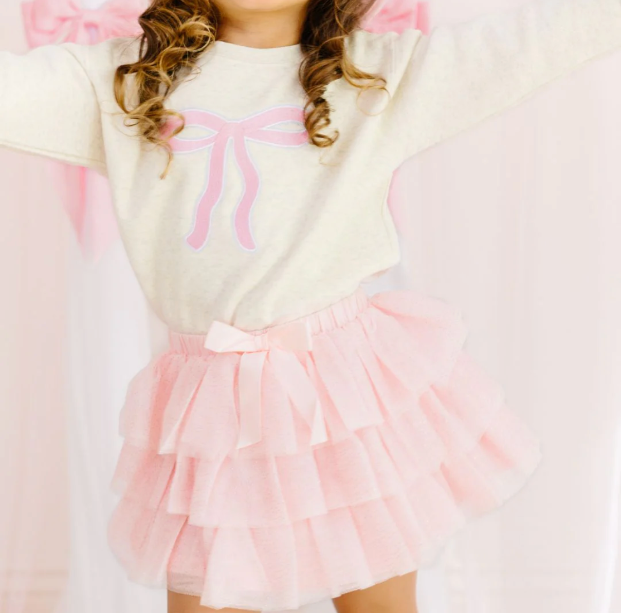 Coquette Bow Patch Sweatshirt