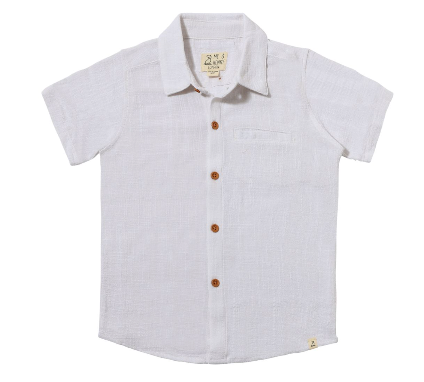 Newport White Woven Shirt