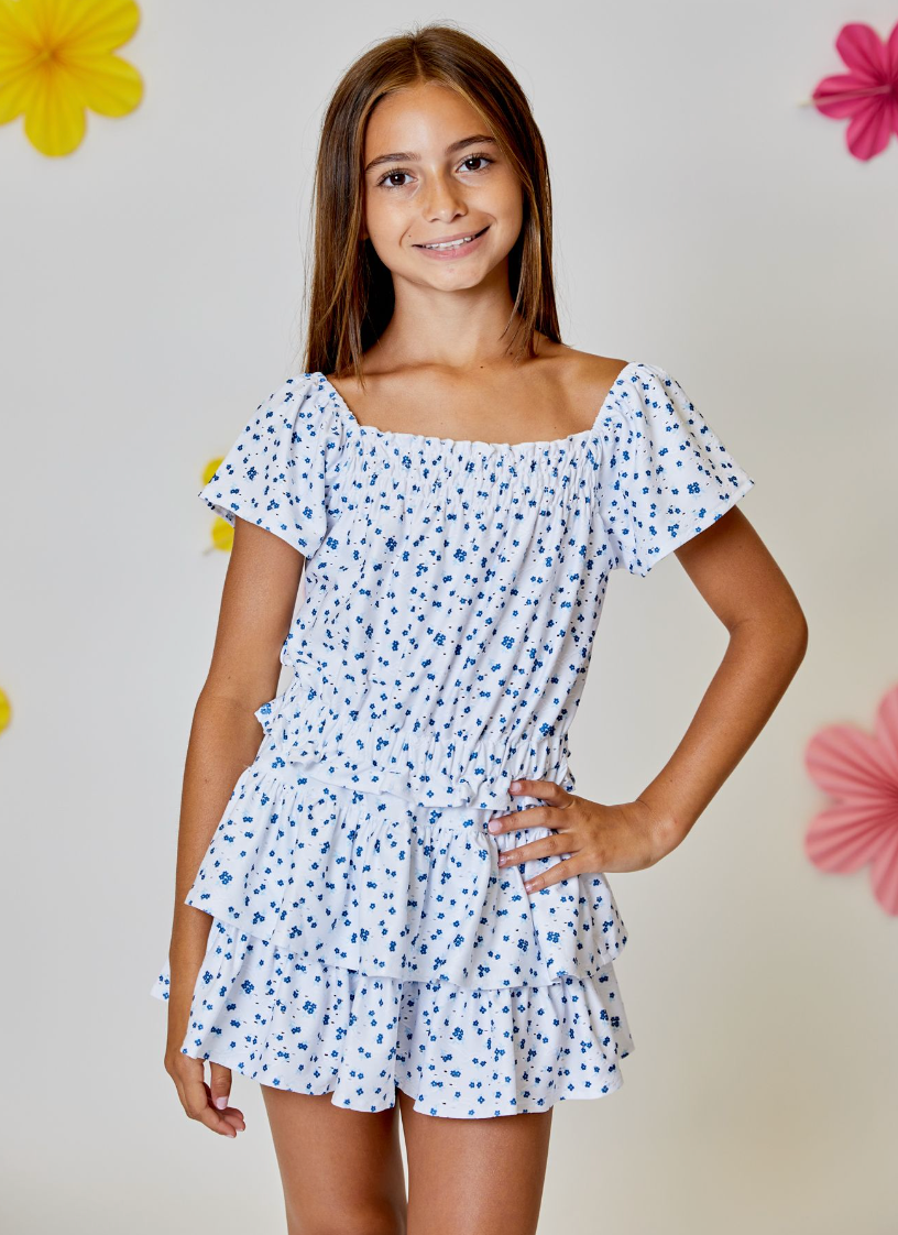Blue Waves Combo Top