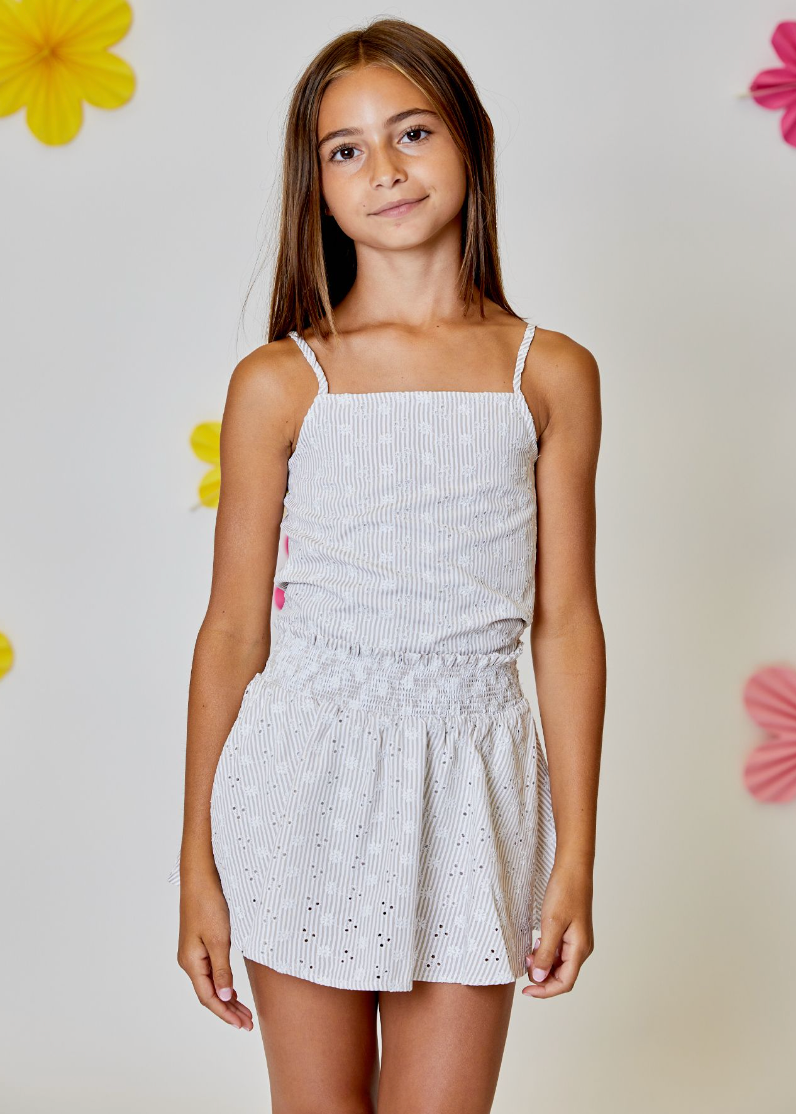 DH Beige Combo Skort
