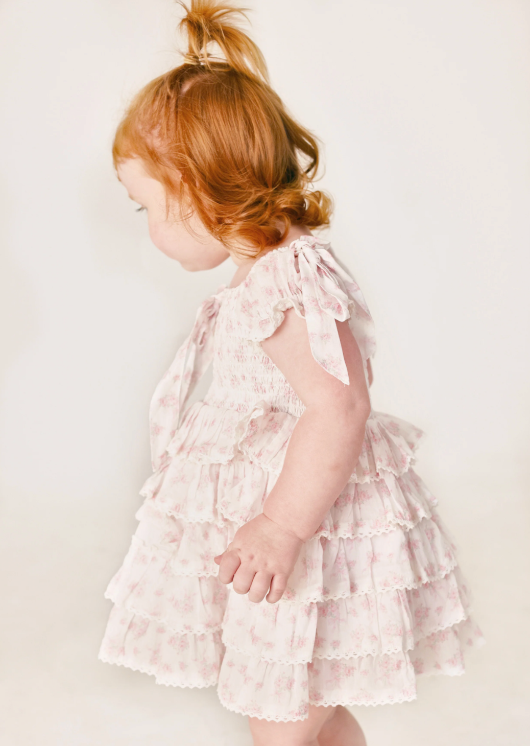 Pink Ditsy Gingham Darcy Mini Dress