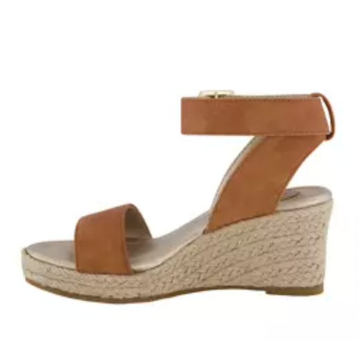 Cognac Asha Cuff Wedge