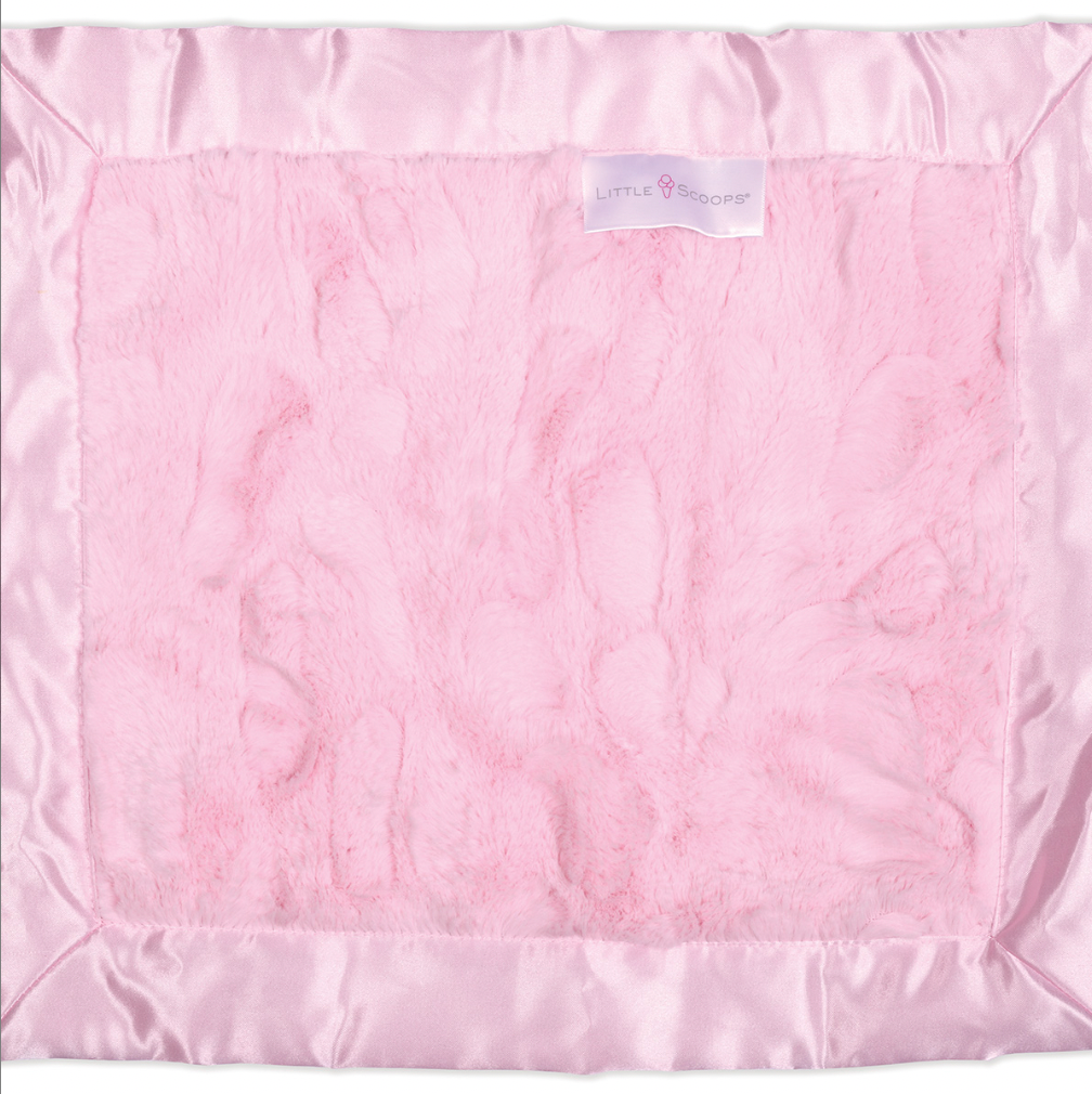 Little Scoops Pink Receiving Blanket