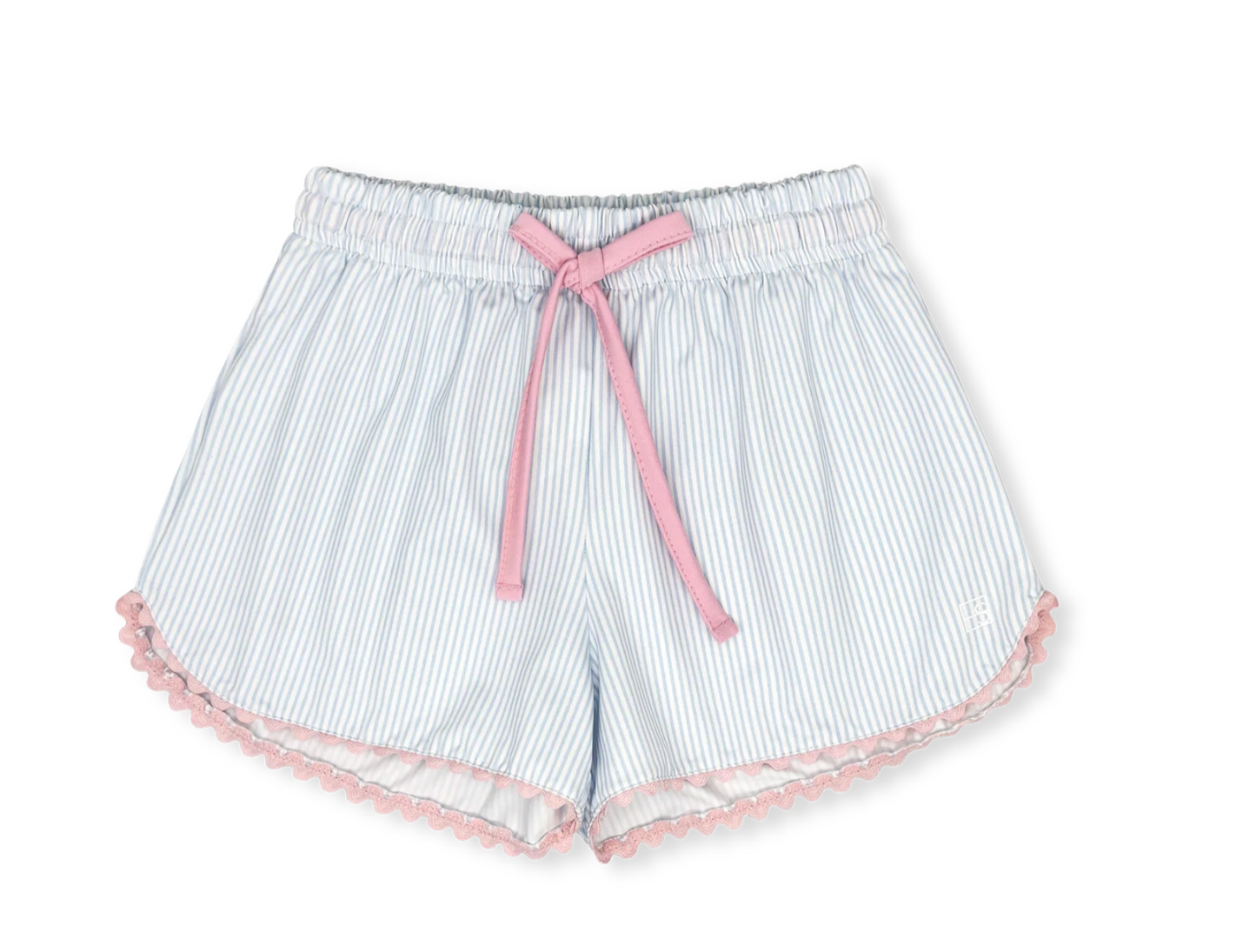Emily Short - Cotton Candy Blue Ministripe, Cotton Candy Pink