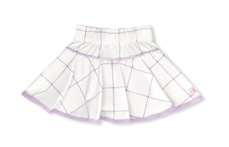 Quinn Skort - Pure Coconut Willington Windowpane