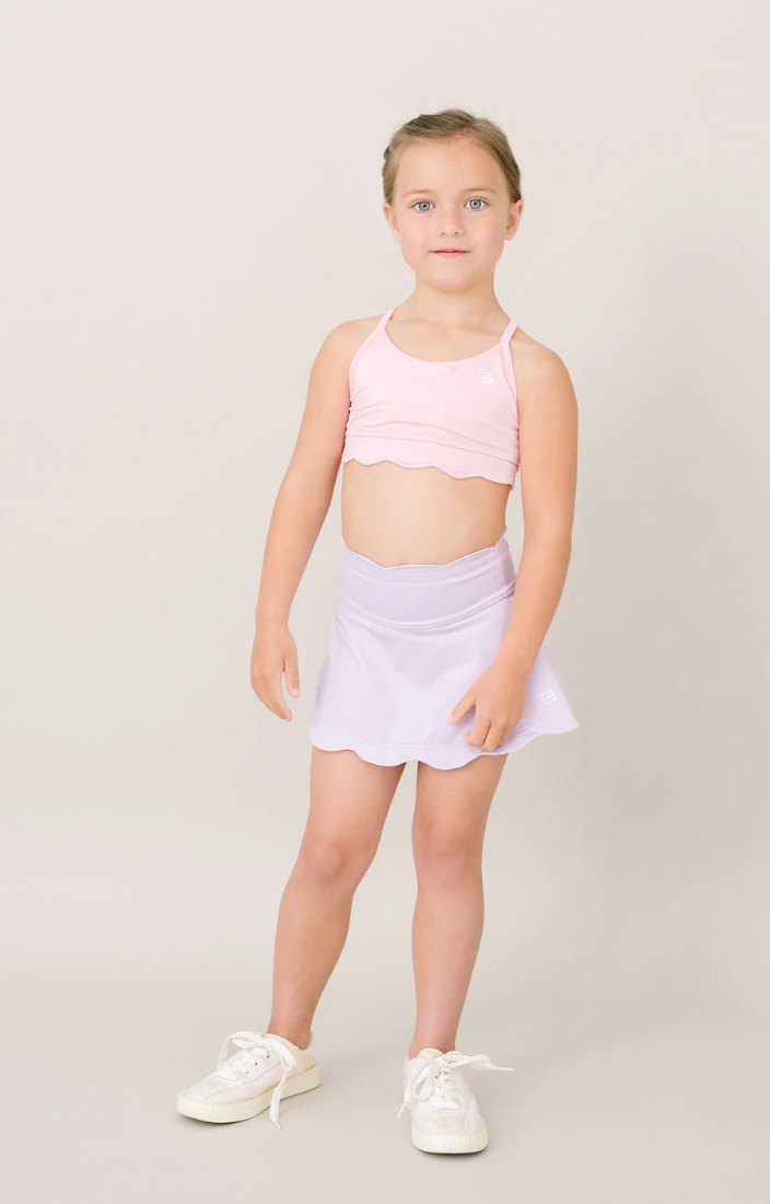 Zoe Scallop Skort - Petal Purple, Cotton Candy Pink