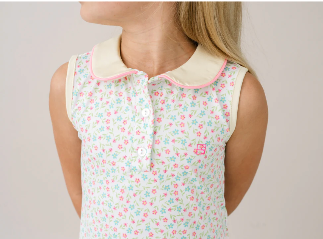 Darla Dress - Petal Pop Floral, Sunshine Yellow, Flamingo Pink