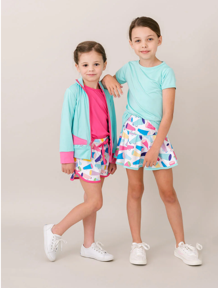 Quinn Skort - Two Four Six Eight, Totally Turquoise