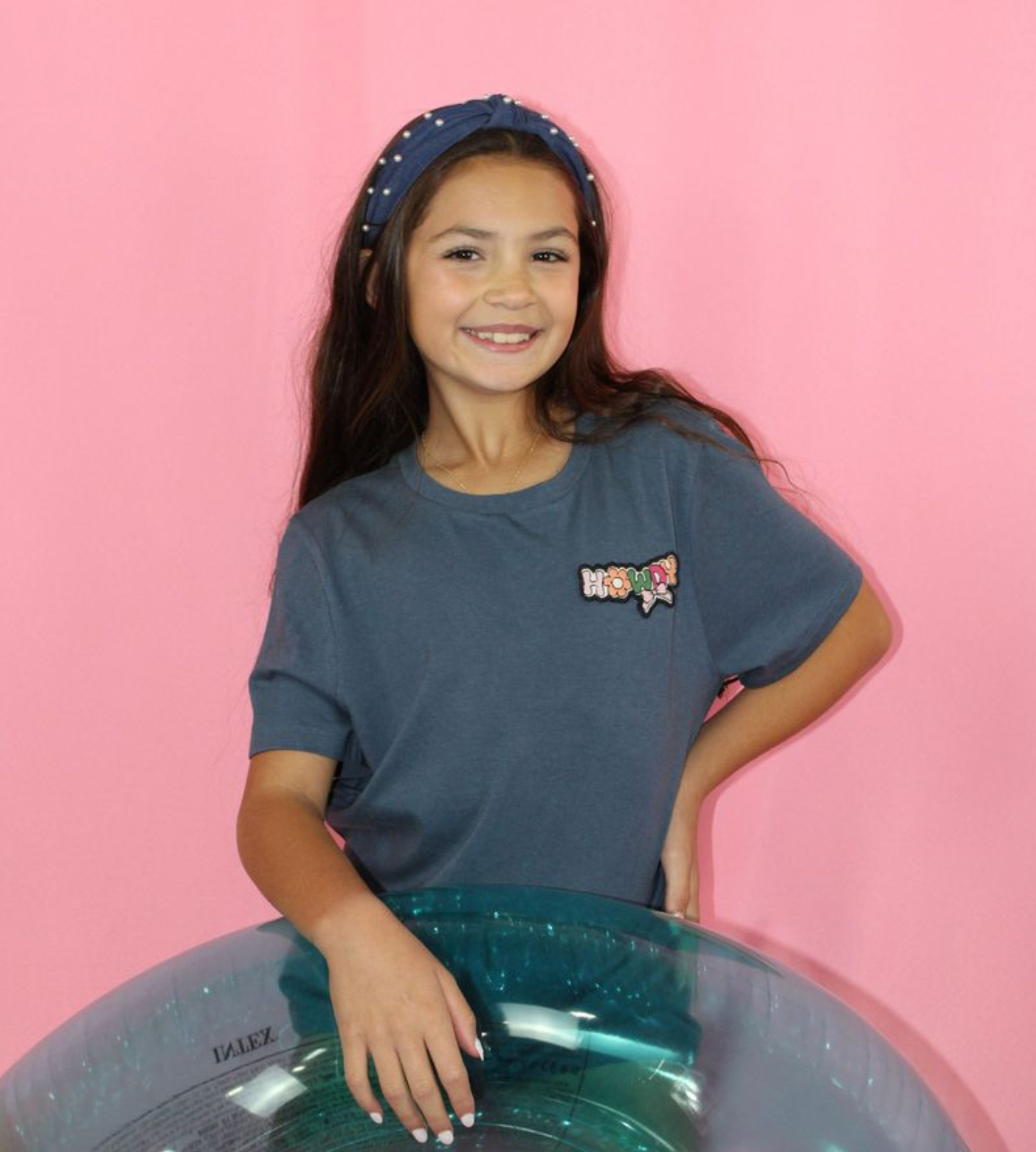 Howdy Embroidery Patch Tee