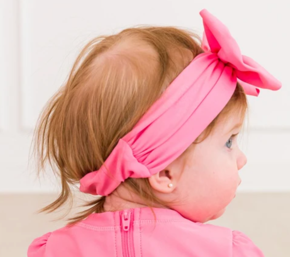Rose Shimmer Swim Bow Headband