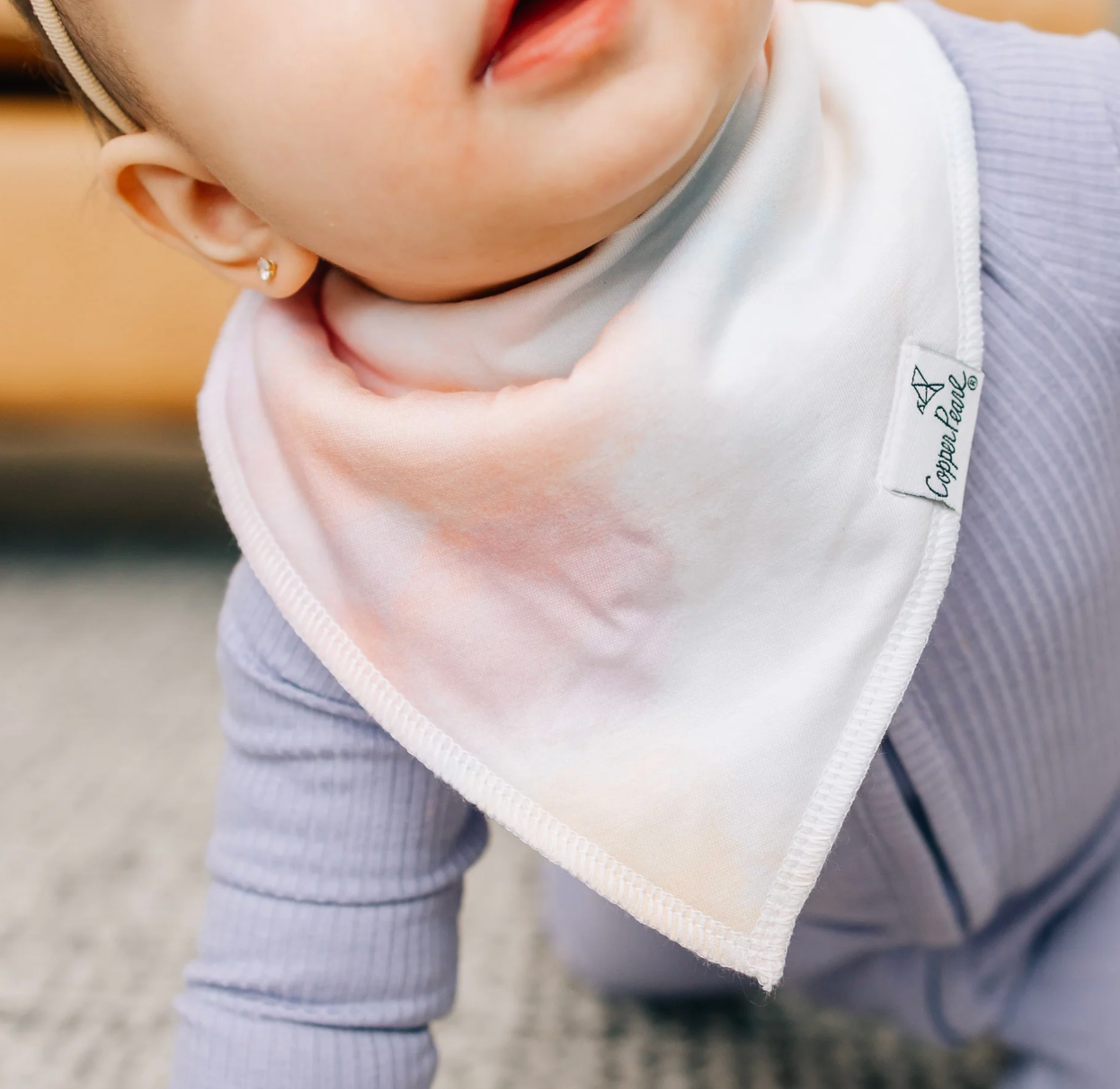 Copper Pearl Flora Bandana Bib Set (4-Pack)