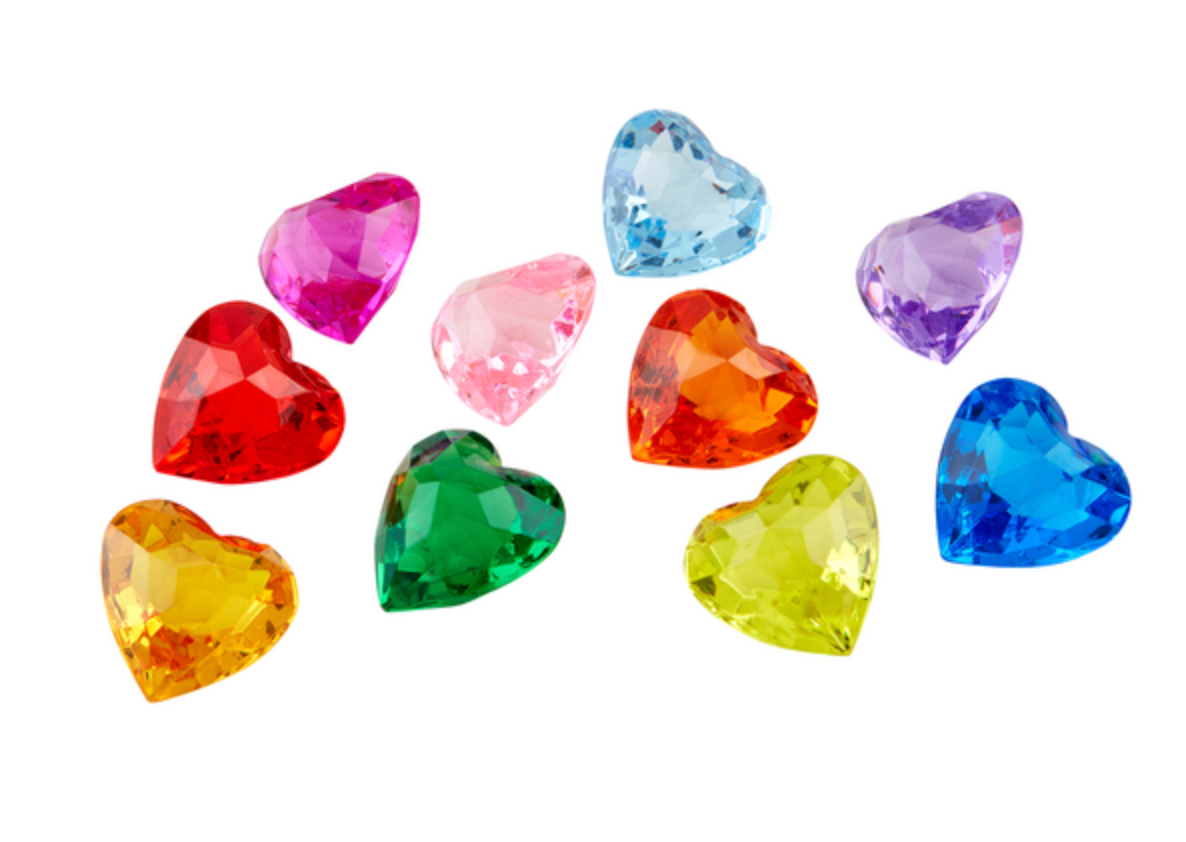Gold Sparkly Gem Dive Toys