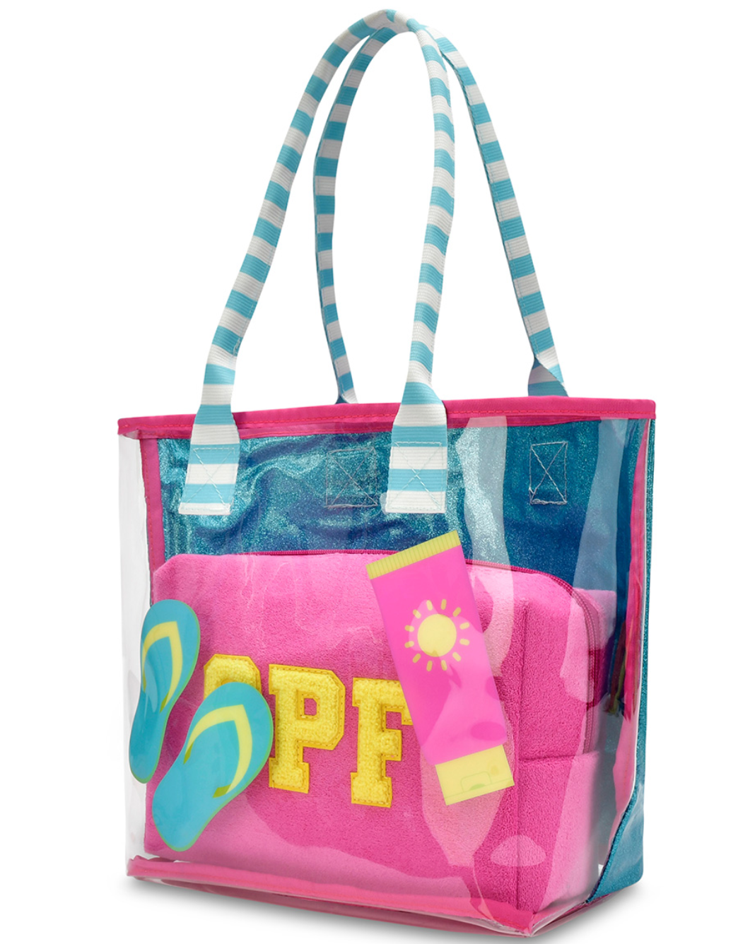 Pool Party Clear Tote 2-Piece Set