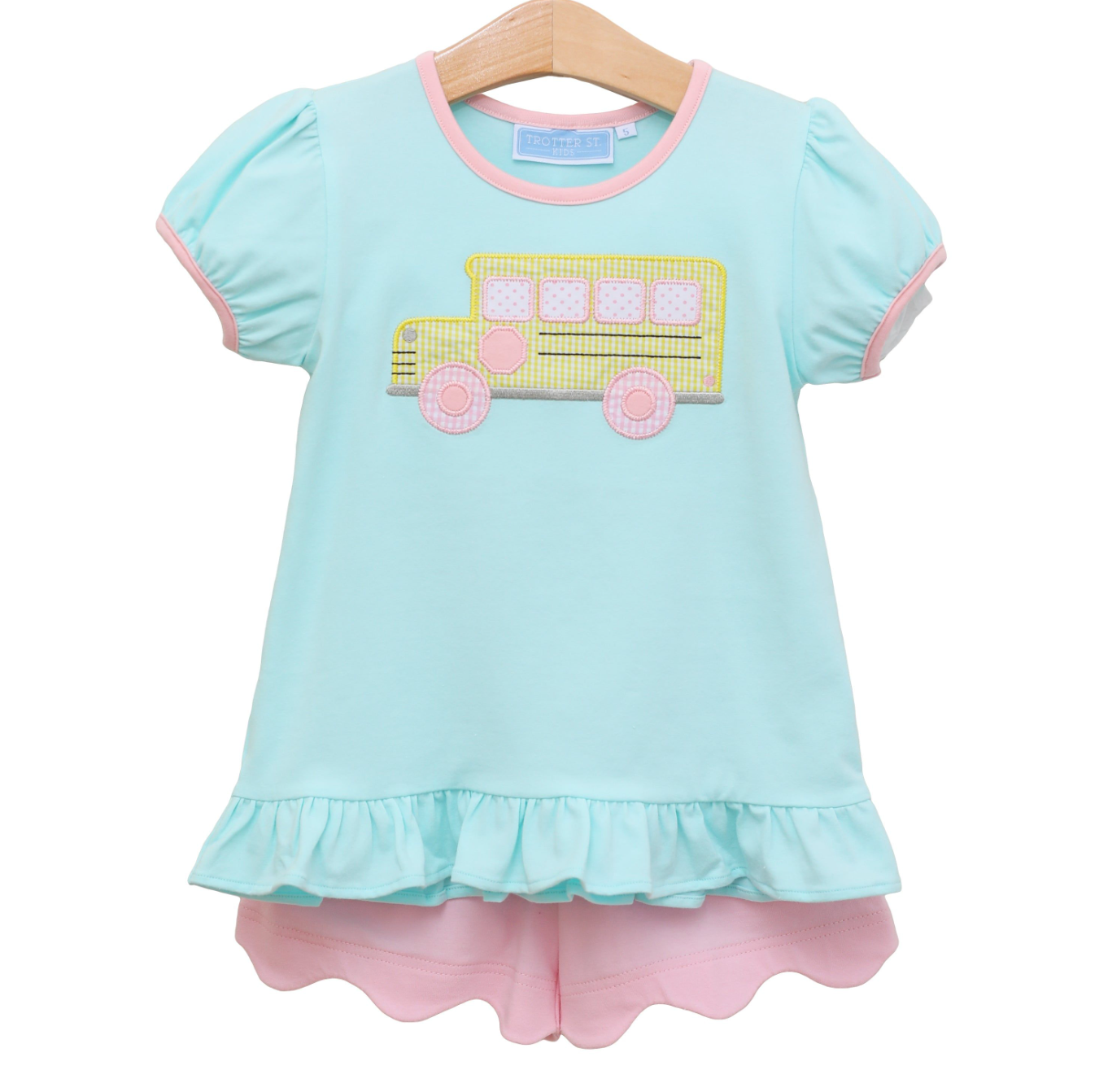 TSK Bus Ruffle Short Set