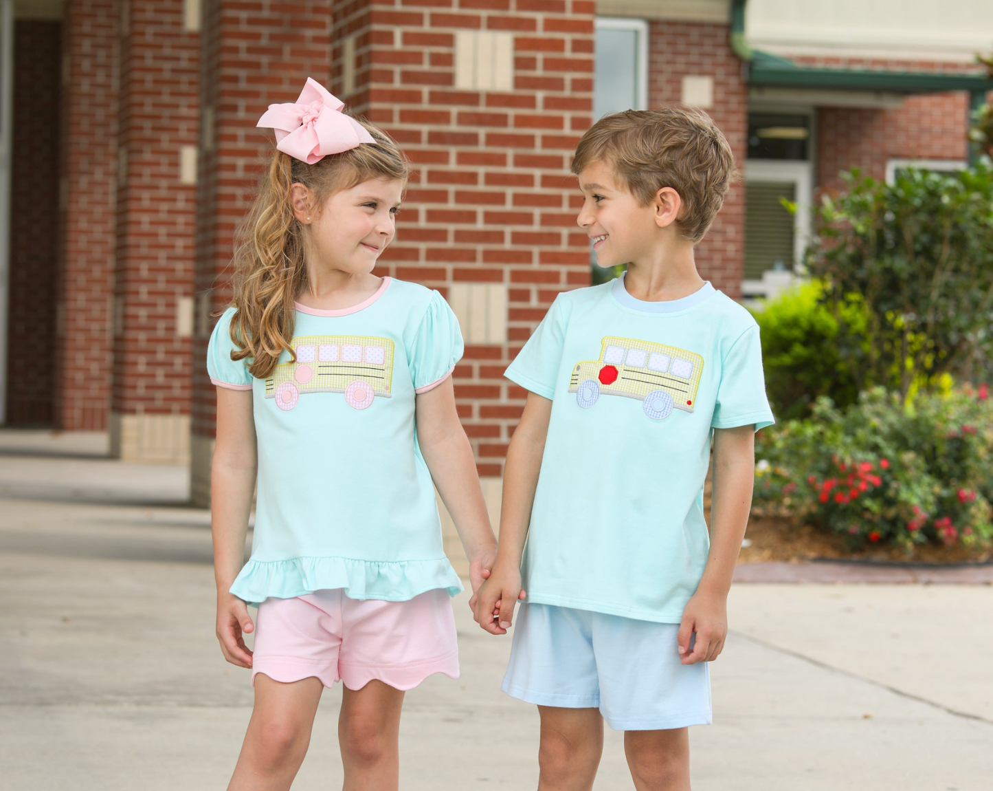 TSK Bus Ruffle Short Set