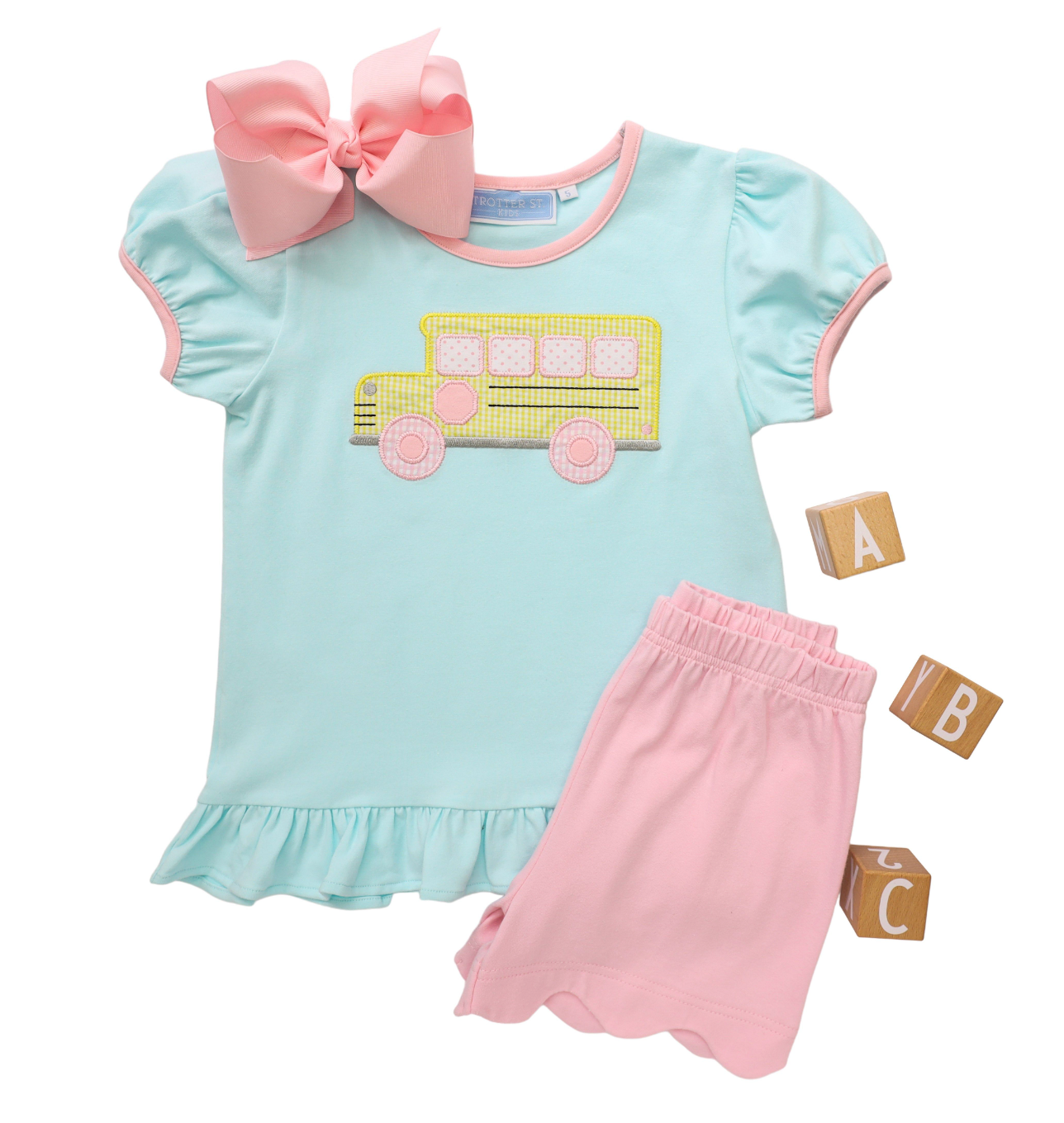 TSK Bus Ruffle Short Set