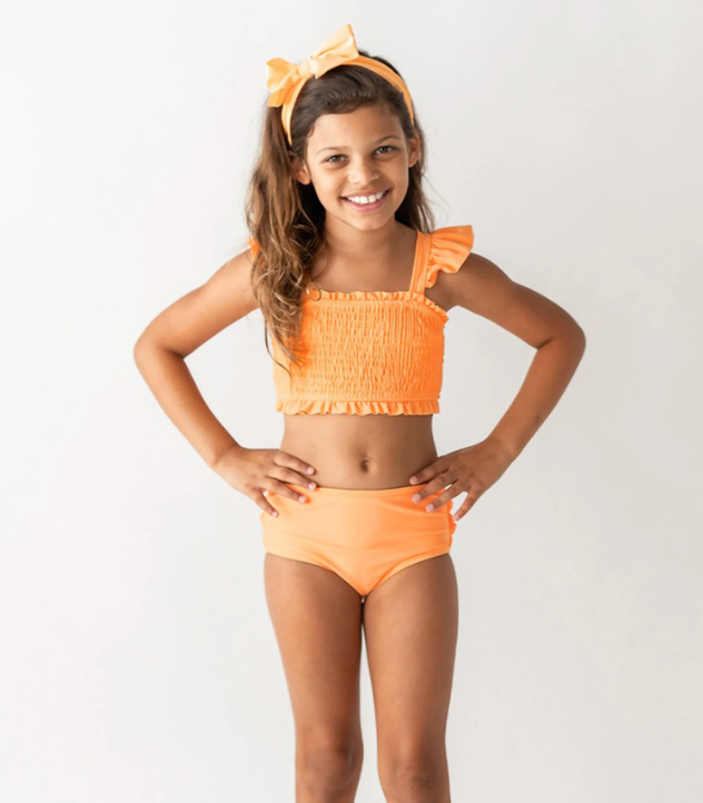 RB Melon Smocked Bikini