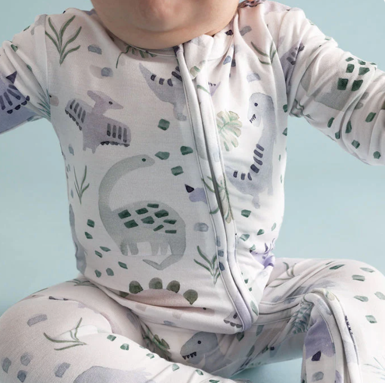 Posh Peanut Milo Footie Zippered One Piece