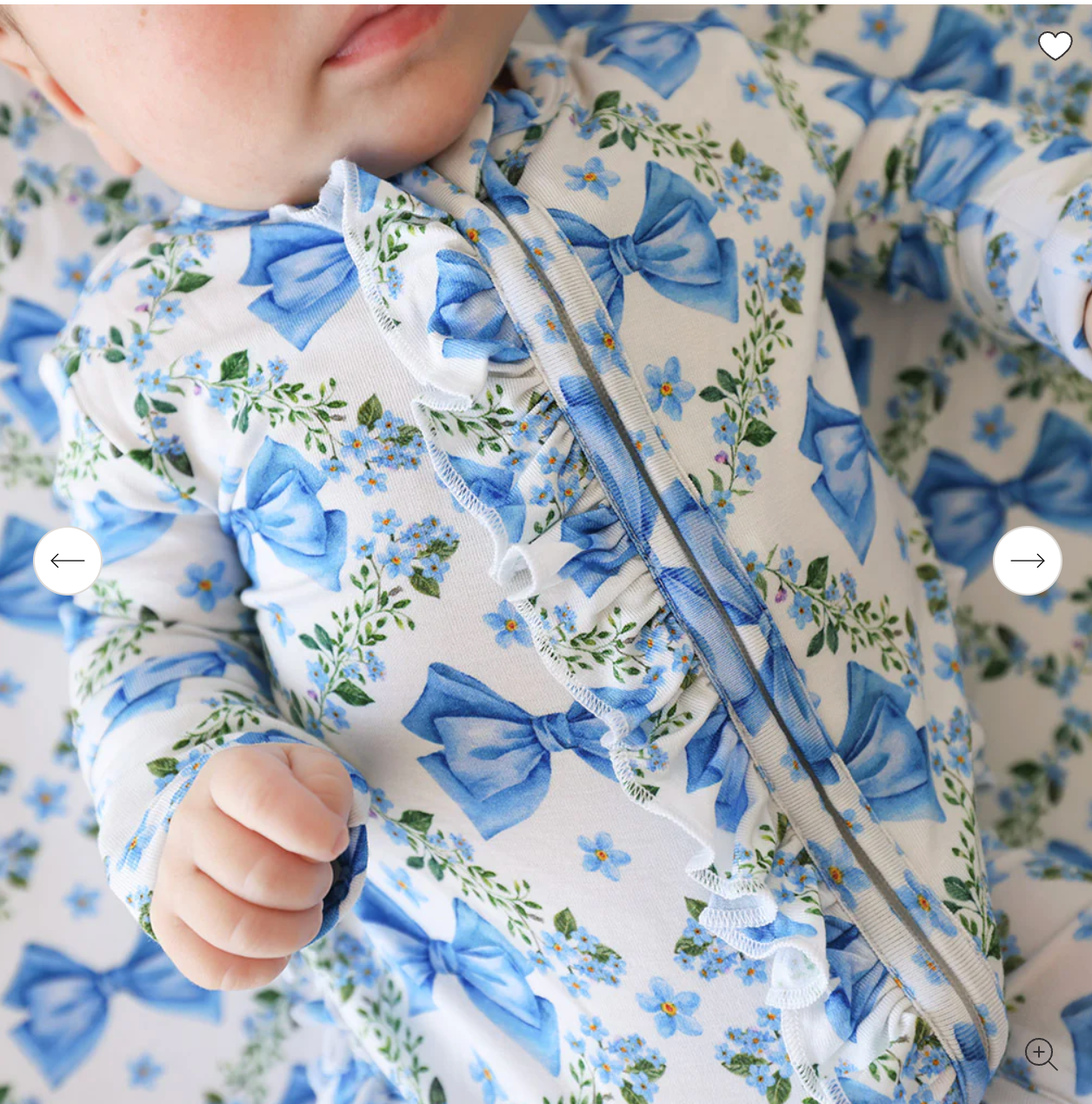 Posh Peanut Emersyn Footie Ruffled Zippered One Piece