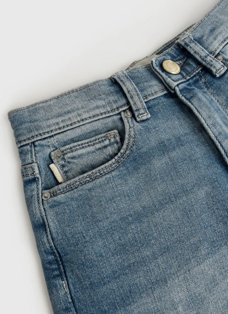 DL1961 Girl's Lily Wide Leg Premium Denim Jean Ravello