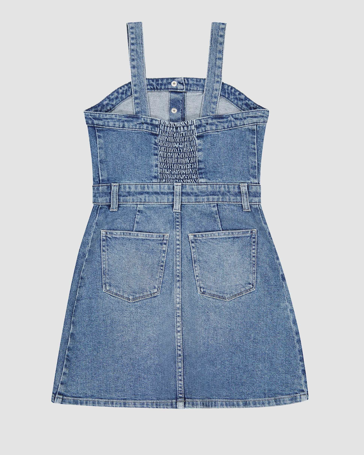 DL1961 Girl's Trucker Mini Dress meadow lake
