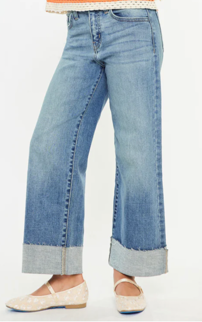 Kancan Leslie High Rise Wide Leg Jean