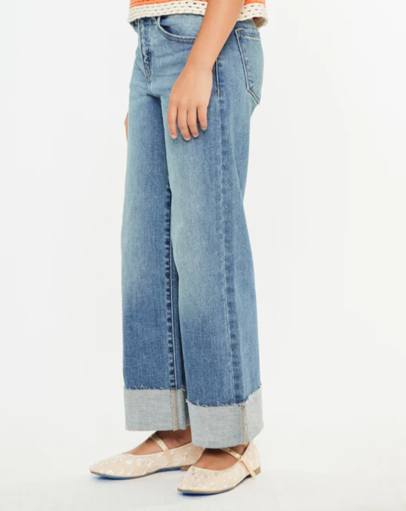 Kancan Leslie High Rise Wide Leg Jean