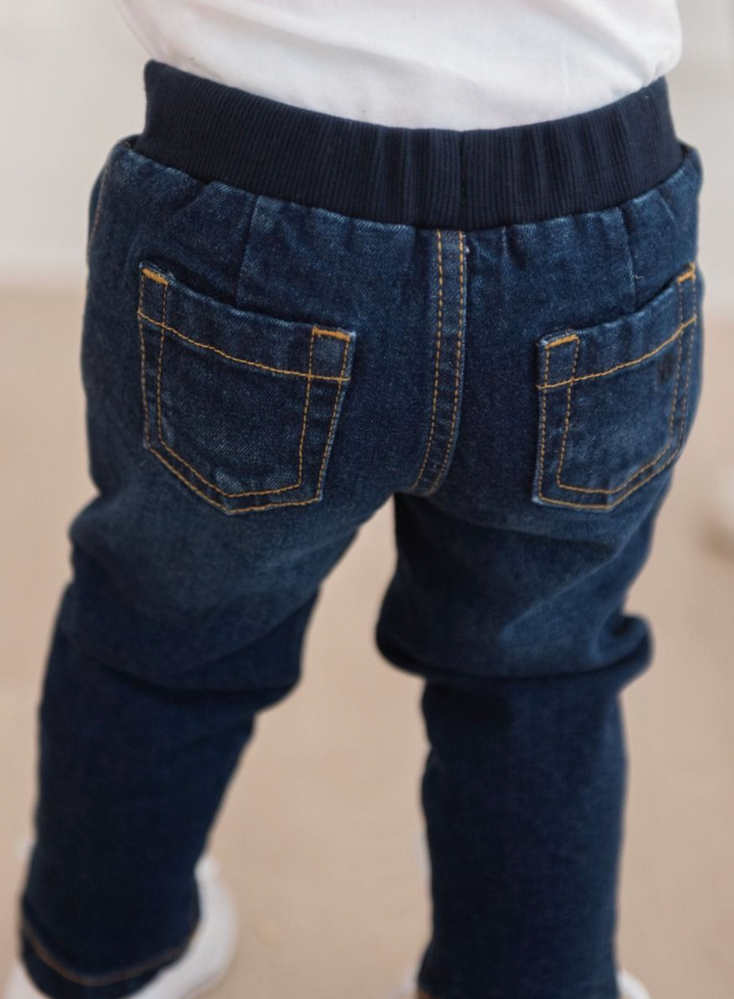 Ruffle Butts Boys Medium Wash Pull-On Jeans