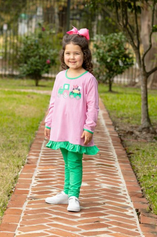 TSK Tractor Ruffle Pants Set