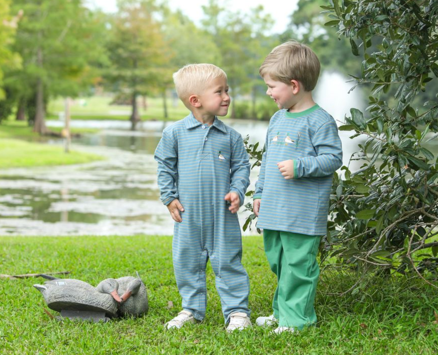 TSK Mallard Embroidery Pants Set