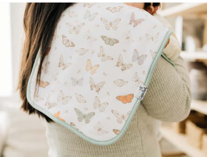 Copper Pearl Flora Burp Cloth Set (3-Pack)