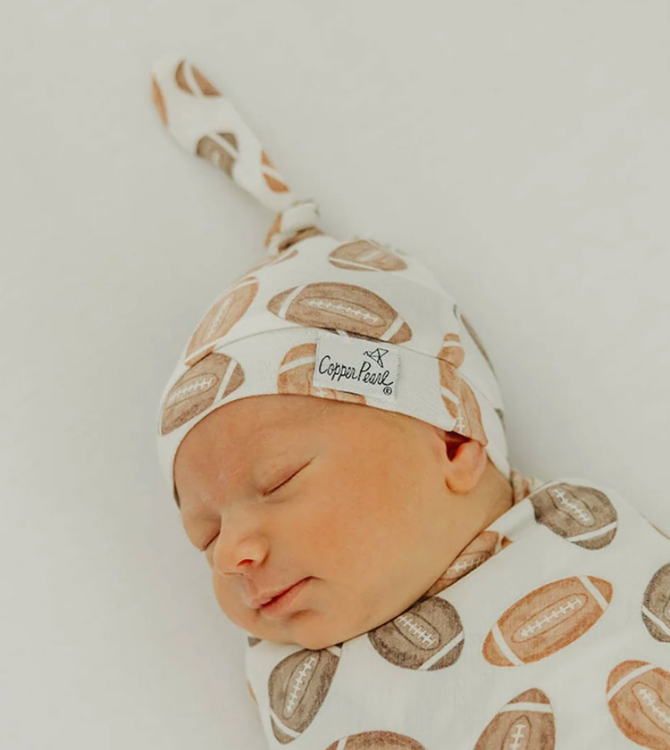 Copper Pearl Blitz Top Knot Hat