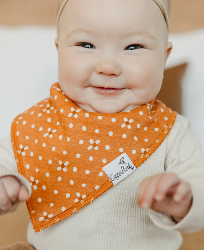 Copper Pearl Rue Bandana Bib Set